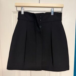 Massimo Dutti Black Mini Skirt